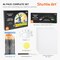 Shuttle Art 46 Pack Acrylic Paint Set, 30 Colors Acrylic Paint with 10 Paint Brushes 3 Painting Canvas 1 Paint Knife Palette Sponge, Complete Gift Set for Kids, Adults Painting Canvas, Wood, Ceramic